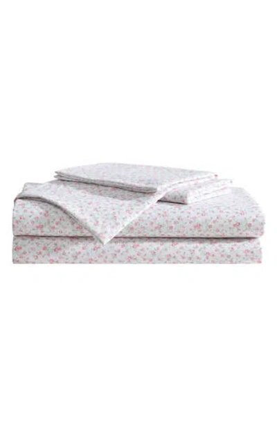 Betsey Johnson Whimsical Floral Sheet Set In Pastel Multi