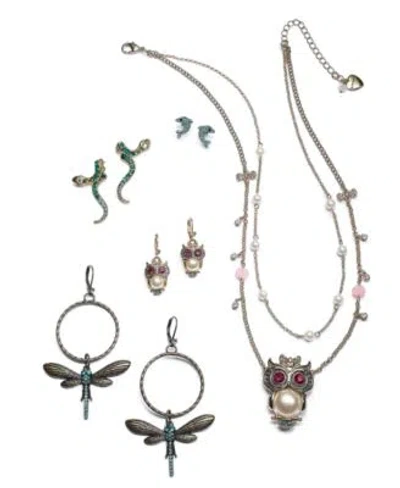 Betsey Johnson Wild Things Jewelry Collection In Gray