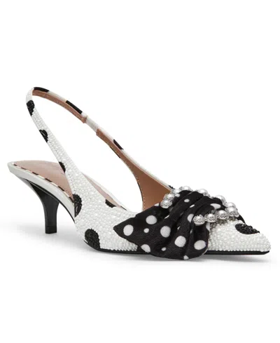 Betsey Johnson Bryanna Crystal Slingback Pump In Black