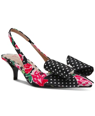 Betsey Johnson Women's Claira Embellished Bow Slingback Pumps