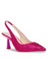 Betsey Johnson Women's Clark Slingback Evening Pumps In Fuchsia