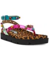 Betsey Johnson Conley Ankle Strap Sandal In Bright Metallic Multi