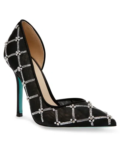Betsey Johnson Women's Cruze Rhinestone Embellished Evening Pumps In Black