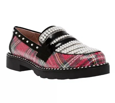 Betsey Johnson Women's Darian Loafers In Black In Multi