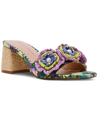 Betsey Johnson Dietrich Slide Sandal In Bright Multi
