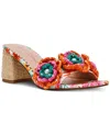 Betsey Johnson Dietrich Slide Sandal In White Multi