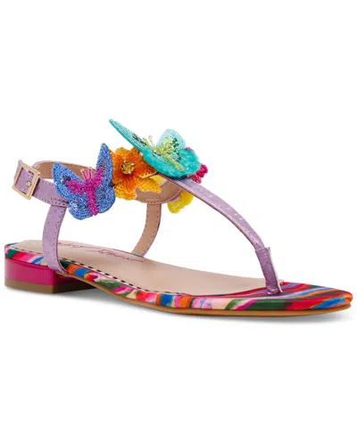 Betsey Johnson Halie T-strap Sandal In Fuchsia Multi
