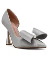 Betsey Johnson Women's Kyliee Embellished Bow Pumps In Gray