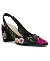 Betsey Johnson Women's Lira Mesh Embroidered Pumps In Multi