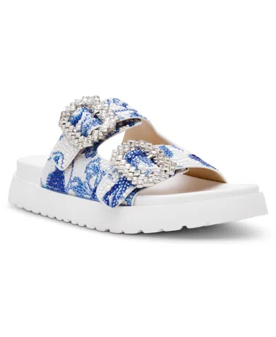 Betsey Johnson Women's Matie Floral Slip-on Evening Sandals In Animal Print