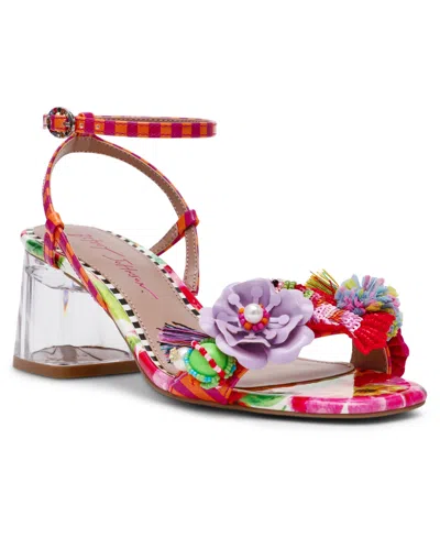 Betsey Johnson Merrily Ankle Strap Sandal In Multi