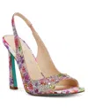 Betsey Johnson Women's Mina Rhinestone Peep Toe Evening Sandals In Bright Floral