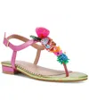 Betsey Johnson Murphee T-strap Sandal In Pink Multi