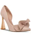 Betsey Johnson Women's Nobble Structured Bow Slip-on Pumps In Champagne Sparkle