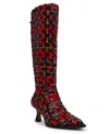 Betsey Johnson Women's Pamella Kitten-heel Dress Boots In Multi