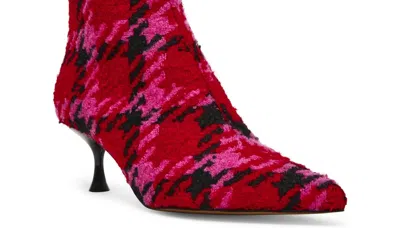 Betsey Johnson Women's Parkker Kitten Heel Booties In Red In Multi