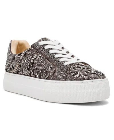 Betsey Johnson Women's Reily Rhinestone Platform Sneakers In Blue