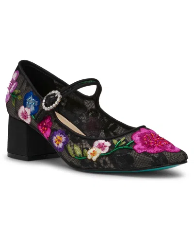 BETSEY JOHNSON WOMEN'S RUBEE MESH MARY JANE PUMPS