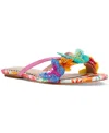 Betsey Johnson Sellena Slide Sandal In White Multi