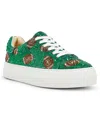 Betsey Johnson Women's Sidny Platform Lace-up Sneakers In Green