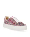 Betsey Johnson Women's Sidny Rhinestone Platform Sneakers In Floral Multi