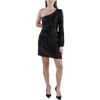 Betsey Johnson Womens Sequined Mini Cocktail And Party Dress In Black