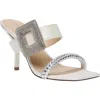 Betsey Johnson Womens Shimmer Oversized Buckle Mules In Multi