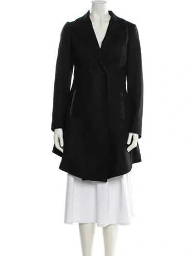 Pre-owned Betsey Johnson Wool Coat In Black