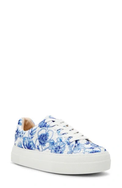 Betsey Johnson Zoe Platform Sneaker In Blue