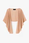 Betsy & Adam "bernadette" Chiffon Shawl Wrap In Neutral