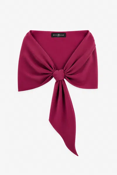 Betsy & Adam "carol" Techno Scuba Pull Through Shawl Wrap In Multi