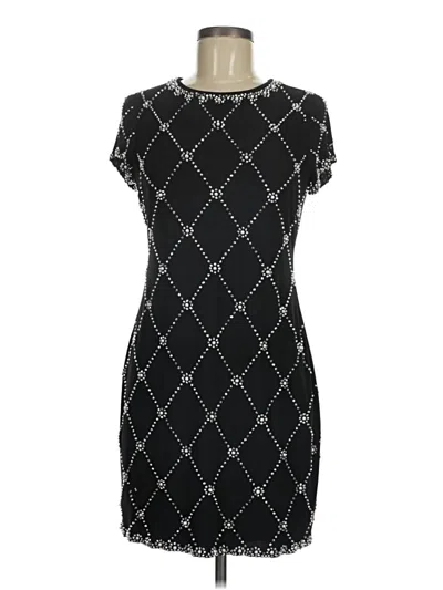 Pre-owned Betsy & Adam Casual Dress In Black