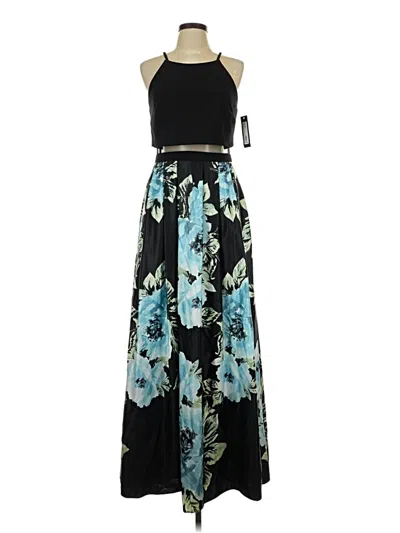 Pre-owned Betsy & Adam Casual Dress In Black