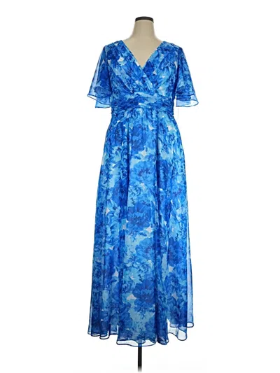 Pre-owned Betsy & Adam Casual Dress In Blue