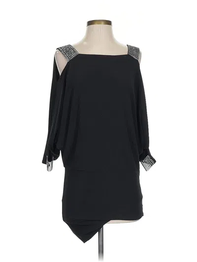 Pre-owned Betsy & Adam Cocktail Dress In Black
