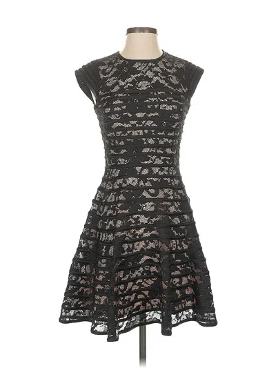 Pre-owned Betsy & Adam Cocktail Dress In Black