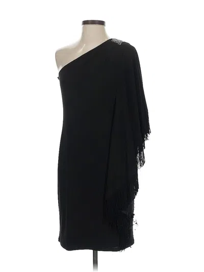 Pre-owned Betsy & Adam Cocktail Dress In Black