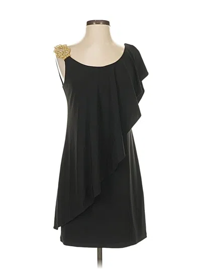 Pre-owned Betsy & Adam Cocktail Dress In Black