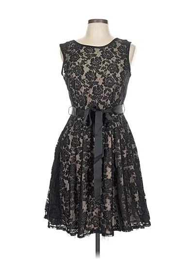 Betsy & Adam Cocktail Dress In Black