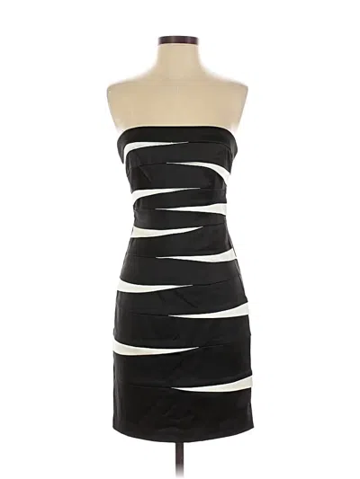 Pre-owned Betsy & Adam Cocktail Dress In Black