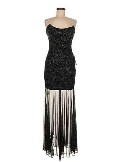 Pre-owned Betsy & Adam Cocktail Dress In Black