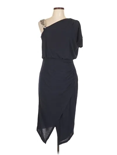 Pre-owned Betsy & Adam Cocktail Dress In Black