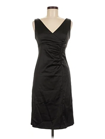 Pre-owned Betsy & Adam Cocktail Dress In Black