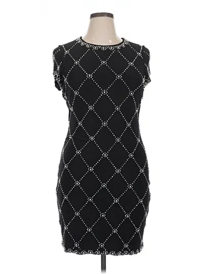 Pre-owned Betsy & Adam Cocktail Dress In Black