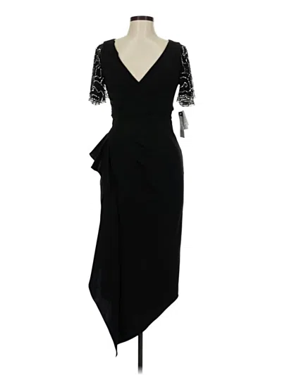 Pre-owned Betsy & Adam Cocktail Dress In Black