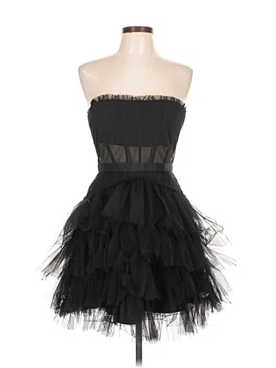 Pre-owned Betsy & Adam Cocktail Dress In Black