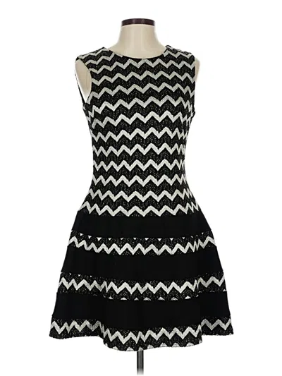 Pre-owned Betsy & Adam Cocktail Dress In Black
