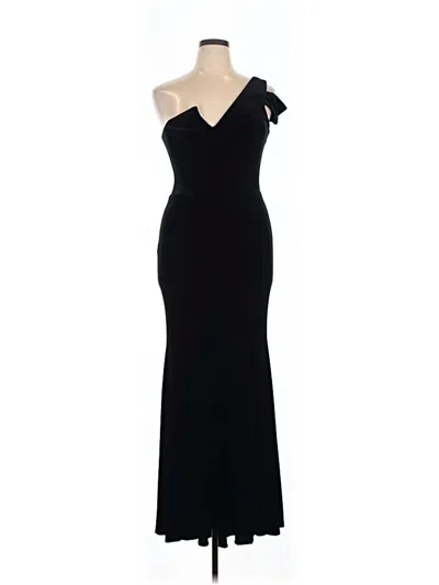 Pre-owned Betsy & Adam Cocktail Dress In Black