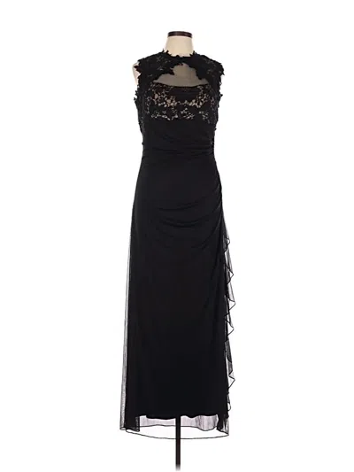 Pre-owned Betsy & Adam Cocktail Dress In Black