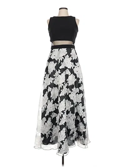 Pre-owned Betsy & Adam Cocktail Dress In Black